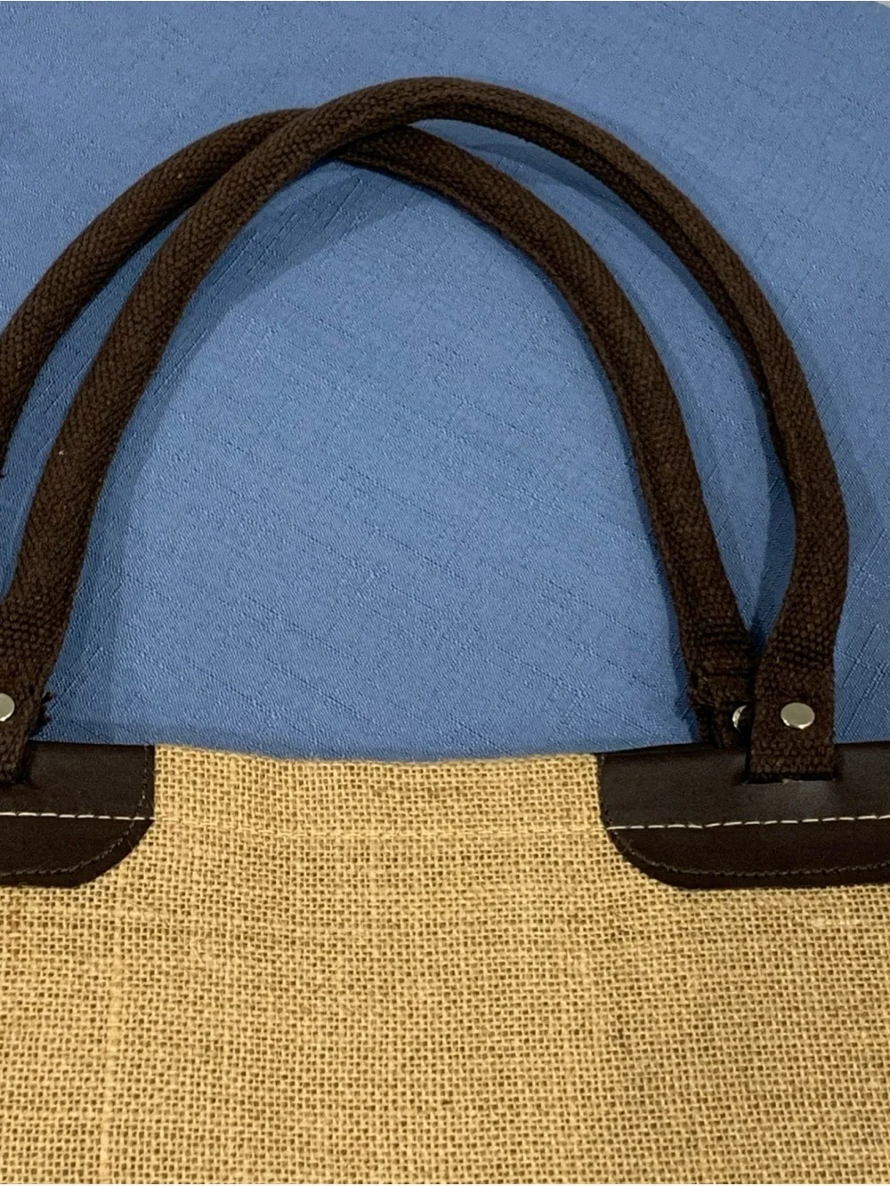 Coppertone Straw-like Tote Bag Beach Bag with Handle